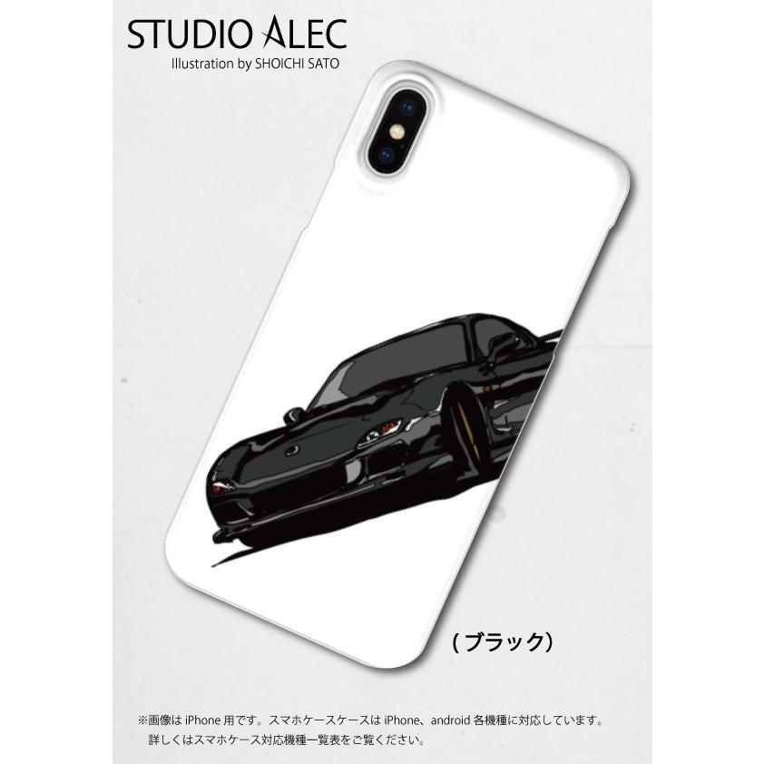 マツダ FD3S RX-7 のイラスト ハードケース型スマホケース