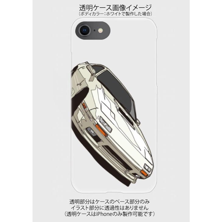 マツダ FC3Sサバンナ RX-7 のイラスト ハードケース型スマホケース