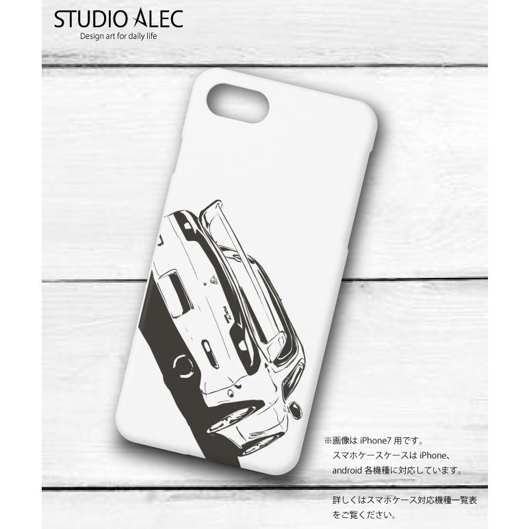 マツダ FD3S RX-7（線画）のイラスト ハードケース型