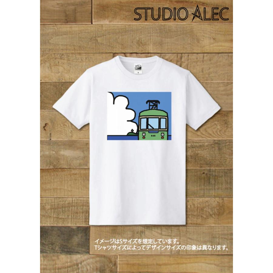湘南イラスト・Tシャツ POPな江ノ電のイラスト 「なつかしの