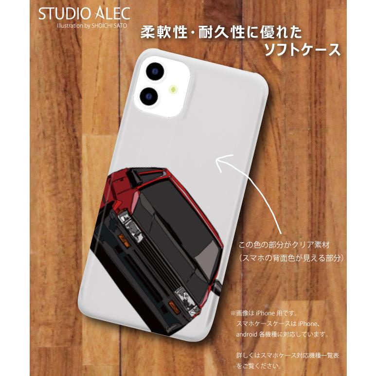 トヨタ AE86レビンのイラスト ソフトケース型スマホケース