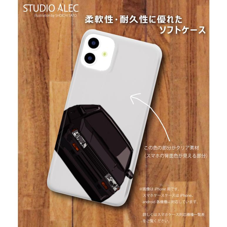 トヨタ AE86レビンのイラスト ソフトケース型スマホケース