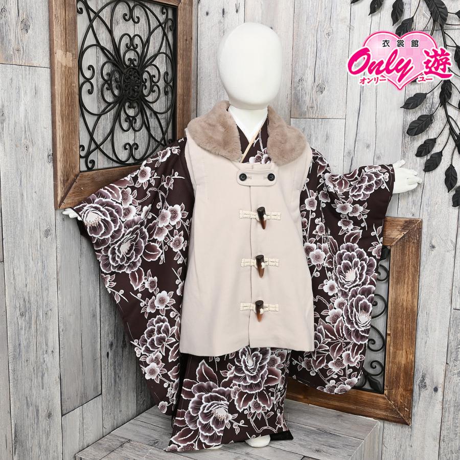 【在庫処分品】被布セット/ダッフル/03-709TY/子供/ちびっこ/着物/長襦袢/草履/七五三着物セット/3歳/和服 | 