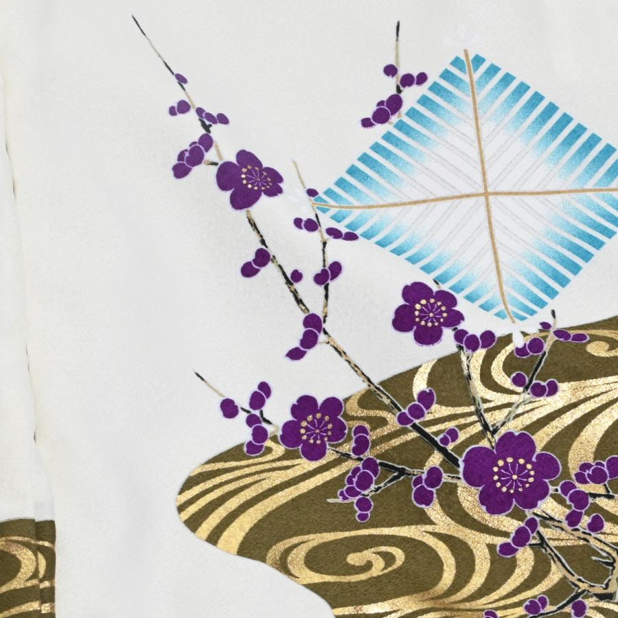 【在庫処分品】男児AS袴セット/しゃれっこ/おりびと/04-694BN/(BN6360)/ブランド/子供/ちびっこ/着物/長襦袢/羽織/七五三着物セット/5歳/和服/白 |  | 02