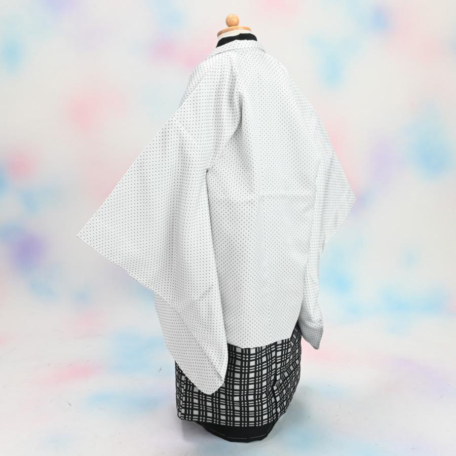 【在庫処分品】男児AS袴セット/おりびと/05-701BN/ブランド/子供/ちびっこ/着物/長襦袢/羽織/七五三着物セット/5歳/和服/白 |  | 03