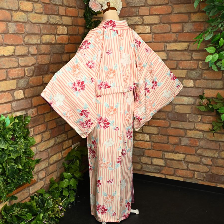 激安】10【在庫処分品】【少々難有り】プレタ小紋/12-056BN/洗える着物