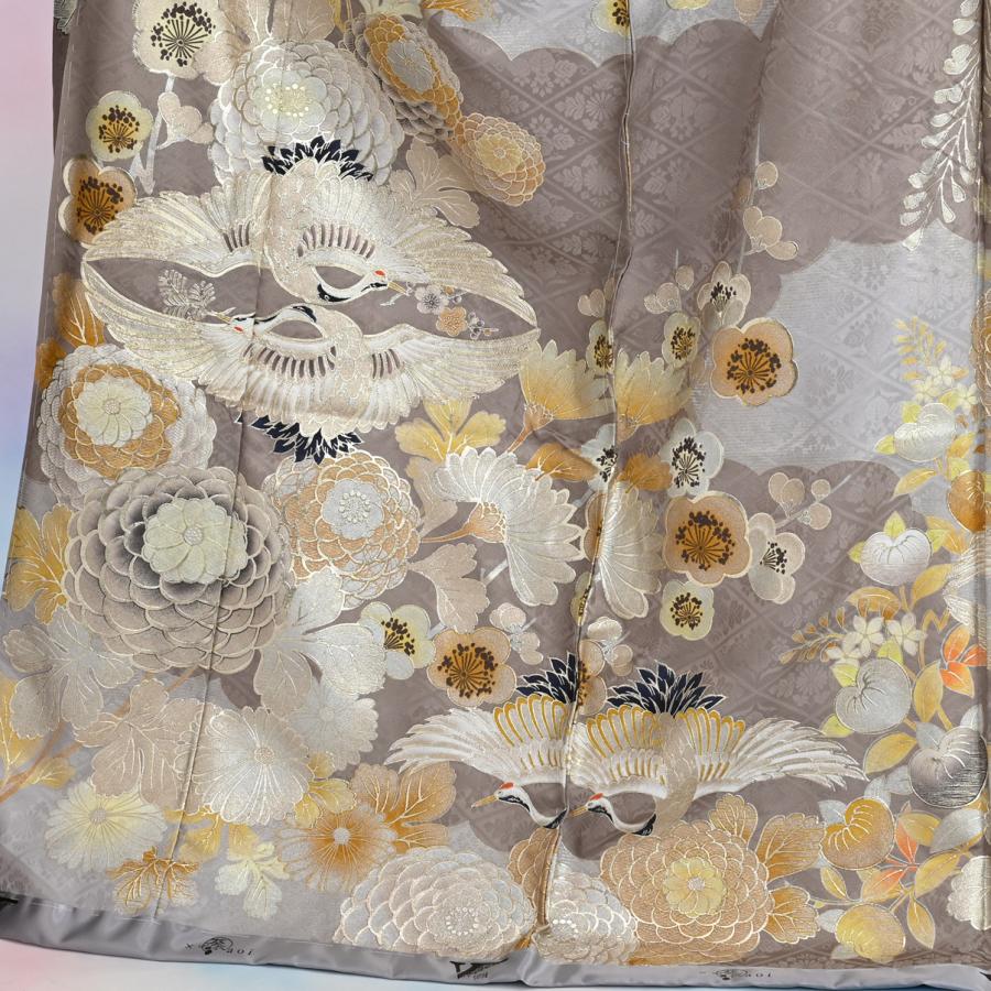 専用　振袖お仕立て上がり　単品 振袖 長襦袢 セット 千總 高島屋 扱い 重ね衿付き 黄色 花古典