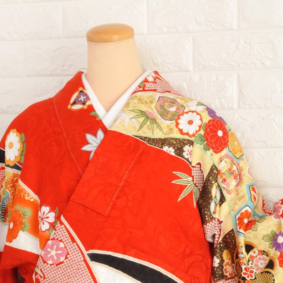 【激安】【在庫処分品】振袖【お仕立て済】プレタ振袖/Girl's Mode×わたなべ麻衣/20-616NK/(NK2000)/十日町/単品/購入/ブランド/正絹/結婚式/成人式/卒業式/赤の画像