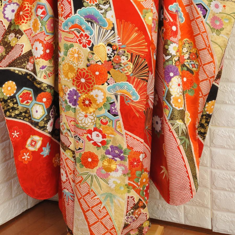 【激安】【在庫処分品】振袖【お仕立て済】プレタ振袖/Girl's Mode×わたなべ麻衣/20-616NK/(NK2000)/十日町/単品/購入/ブランド/正絹/結婚式/成人式/卒業式/赤の画像