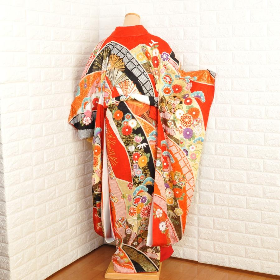 【激安】【在庫処分品】振袖【お仕立て済】プレタ振袖/Girl's Mode×わたなべ麻衣/20-616NK/(NK2000)/十日町/単品/購入/ブランド/正絹/結婚式/成人式/卒業式/赤の画像