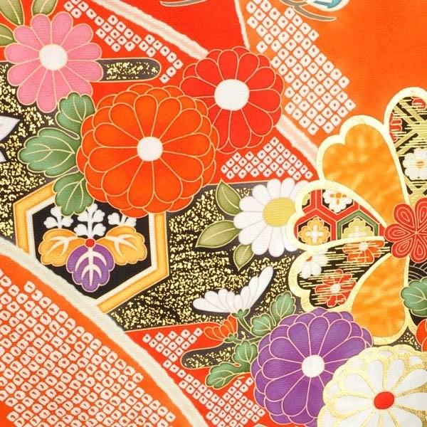 【激安】【在庫処分品】振袖【お仕立て済】プレタ振袖/Girl's Mode×わたなべ麻衣/20-616NK/(NK2000)/十日町/単品/購入/ブランド/正絹/結婚式/成人式/卒業式/赤の画像