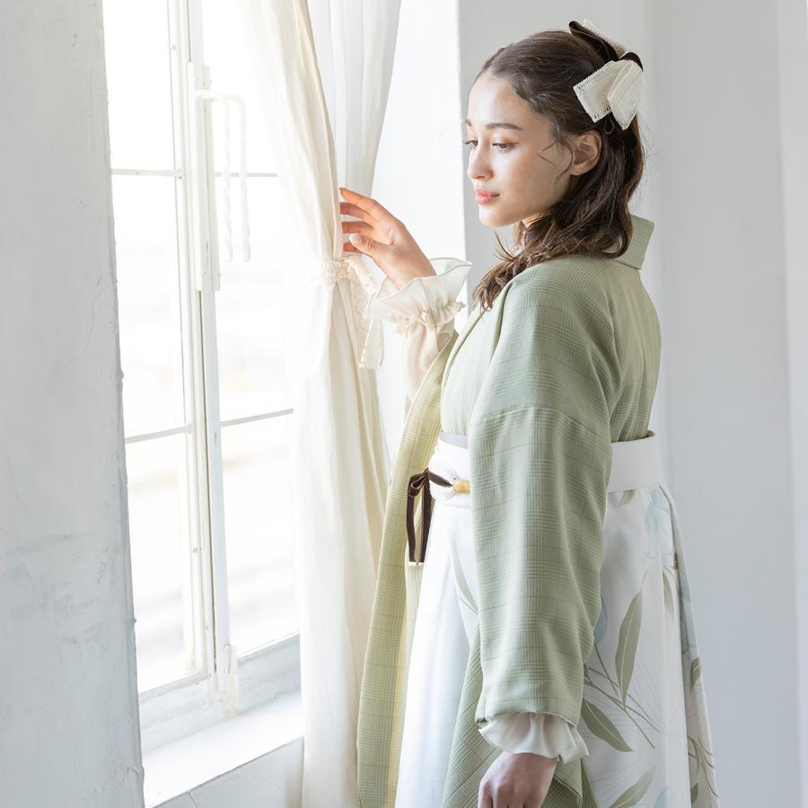 150【バーゲン品】袴用二尺袖/ラフィネモカ/22-435RF/RM-112/Natural Lohas/ピスタチオカラー/Lサイズ/小振袖/二尺袖/短丈/卒業時装/ポリエステル |  | 05