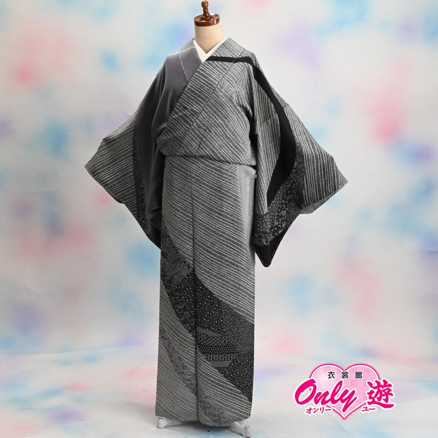 在庫処分品】プレタ訪問着/30-199BN/お仕立て上がり訪問着/正絹/L 