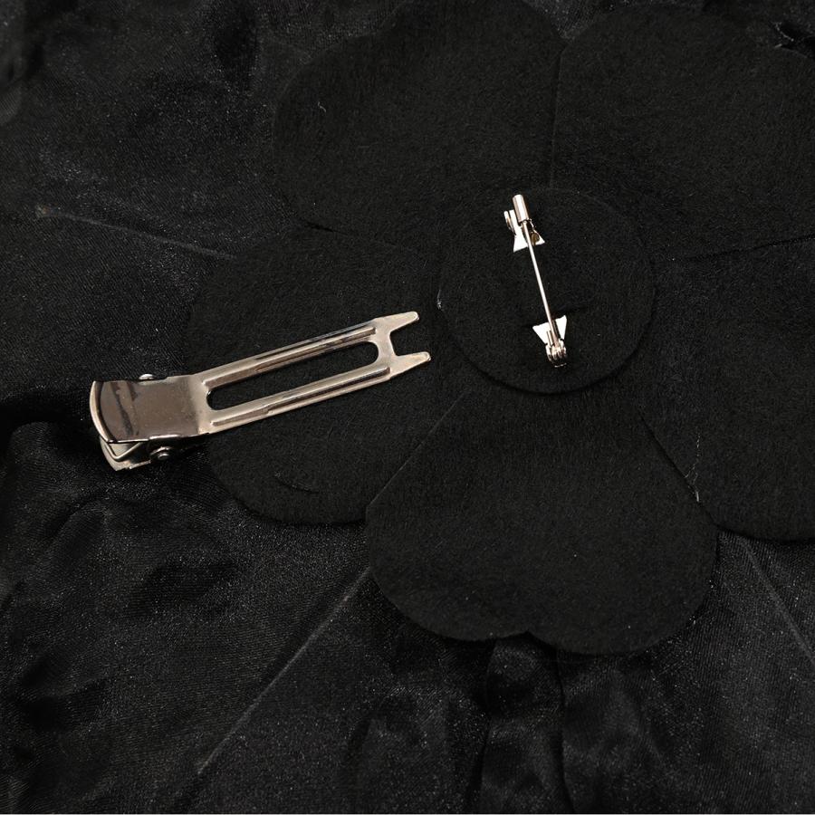 80RF80100【新作】フラワーコサージュ/飾り花/髪飾り/帯飾り/RS-21/ラフィネモカ/ブラック/大きい/可愛い/おしゃれ/振袖/着物/女性用 |  | 03