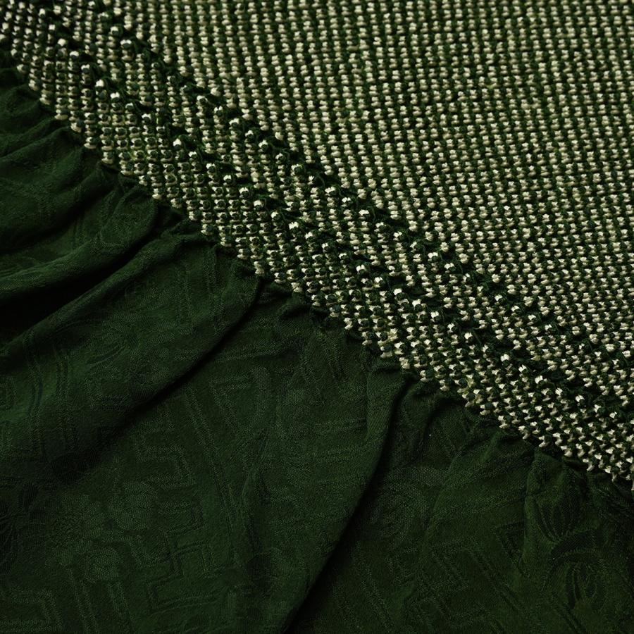 【激安】83RF68050【新色】【在庫処分品】【少々難有り】帯揚げ/四ツ巻き絞り/正絹/振袖用/モスグリーン |  | 02