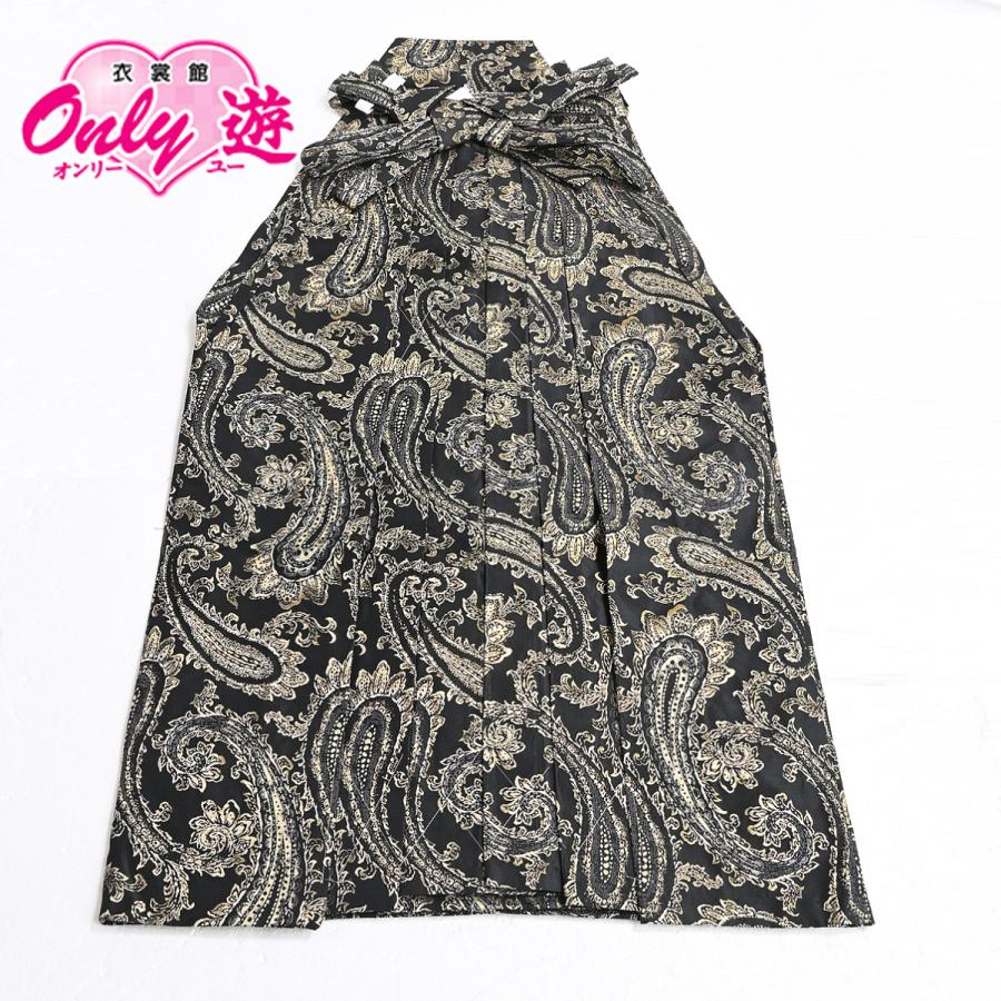 超人気の メンズ袴 単品 ペイズリー 915kt Kt 2100 黒 金 成人式 卒業式 行灯袴 粋 おしゃれ メンズ 派手 袴単品 公式の Www Simon Page Com