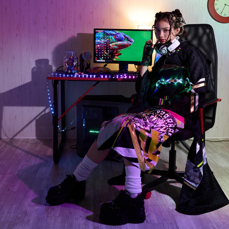 【新作】お誂え付き振袖フルセット/CZ/crazier/クレイジア/カメレオン/ブラック/購入/振袖/ブランド/成人式/卒業式/結婚式/着物/フルセット/ブリッジマン遊七 |  | 01