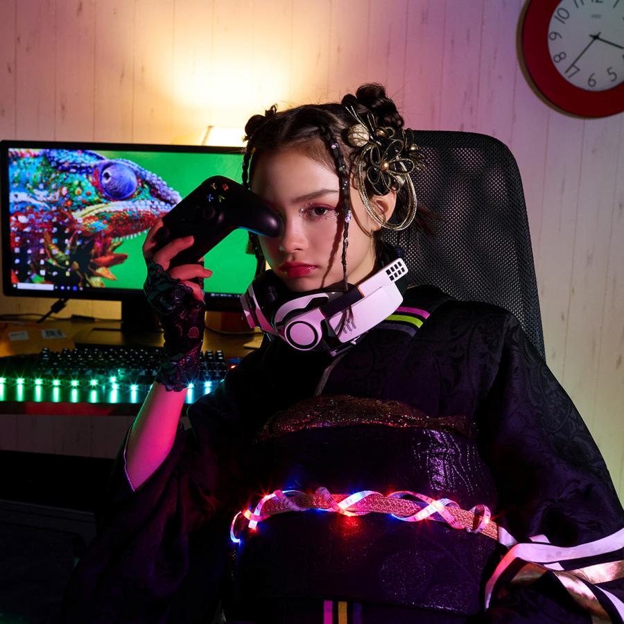 【新作】お誂え付き振袖フルセット/CZ/crazier/クレイジア/カメレオン/ブラック/購入/振袖/ブランド/成人式/卒業式/結婚式/着物/フルセット/ブリッジマン遊七 |  | 04