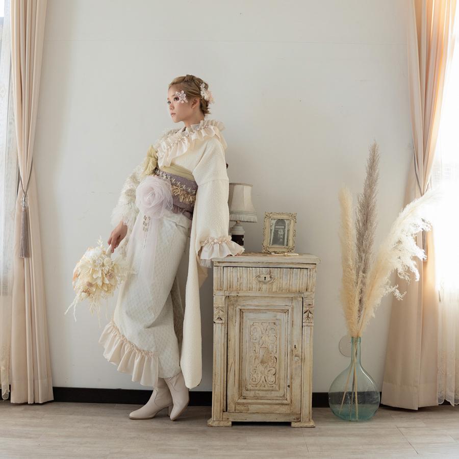 【新作】振袖フルセット/DK-002A/Ryusa rose/リューサローズ/オフ白/振袖/購入/ブランド/成人式/卒業式/結婚式/着物/フルセット |  | 05