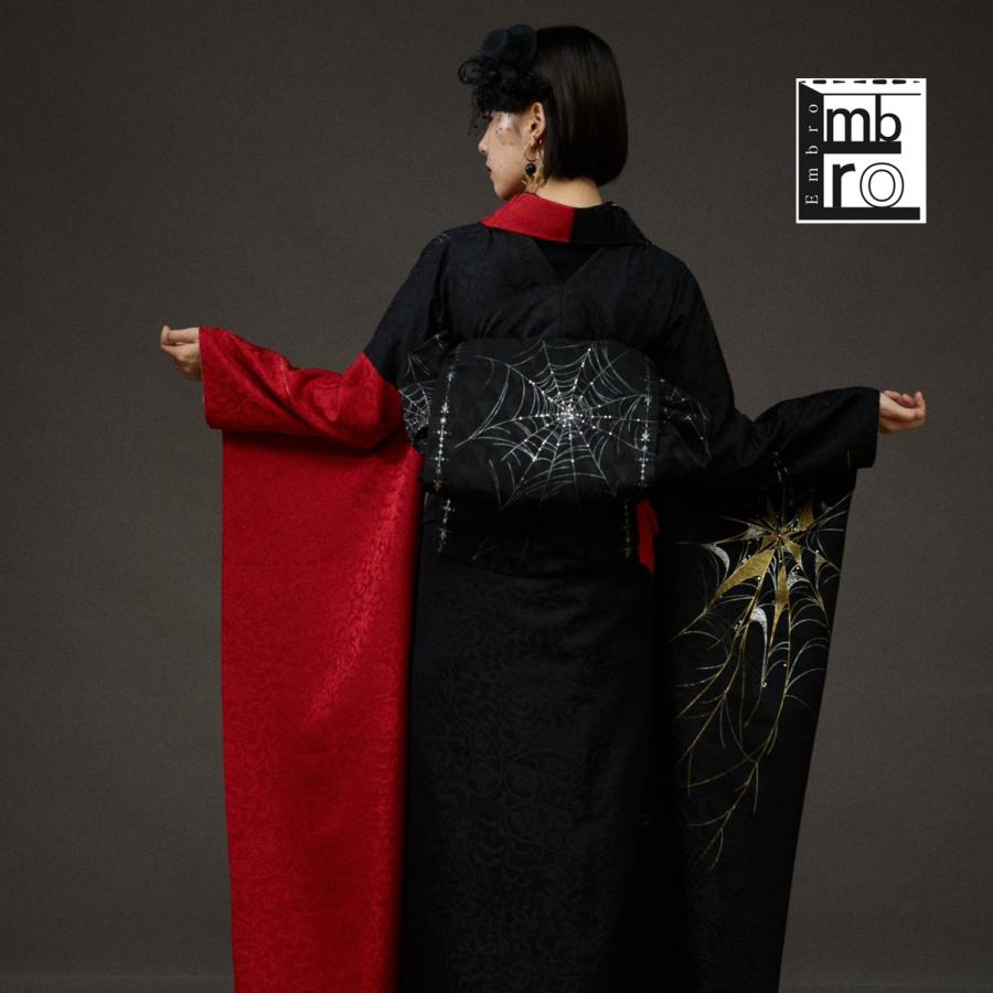 【新作】お誂え付き振袖フルセット/EB-S/EMBRO/スパイダー/蜘蛛の巣/購入/振袖/ブランド/成人式/卒業式/結婚式/着物/フルセット |  | 01