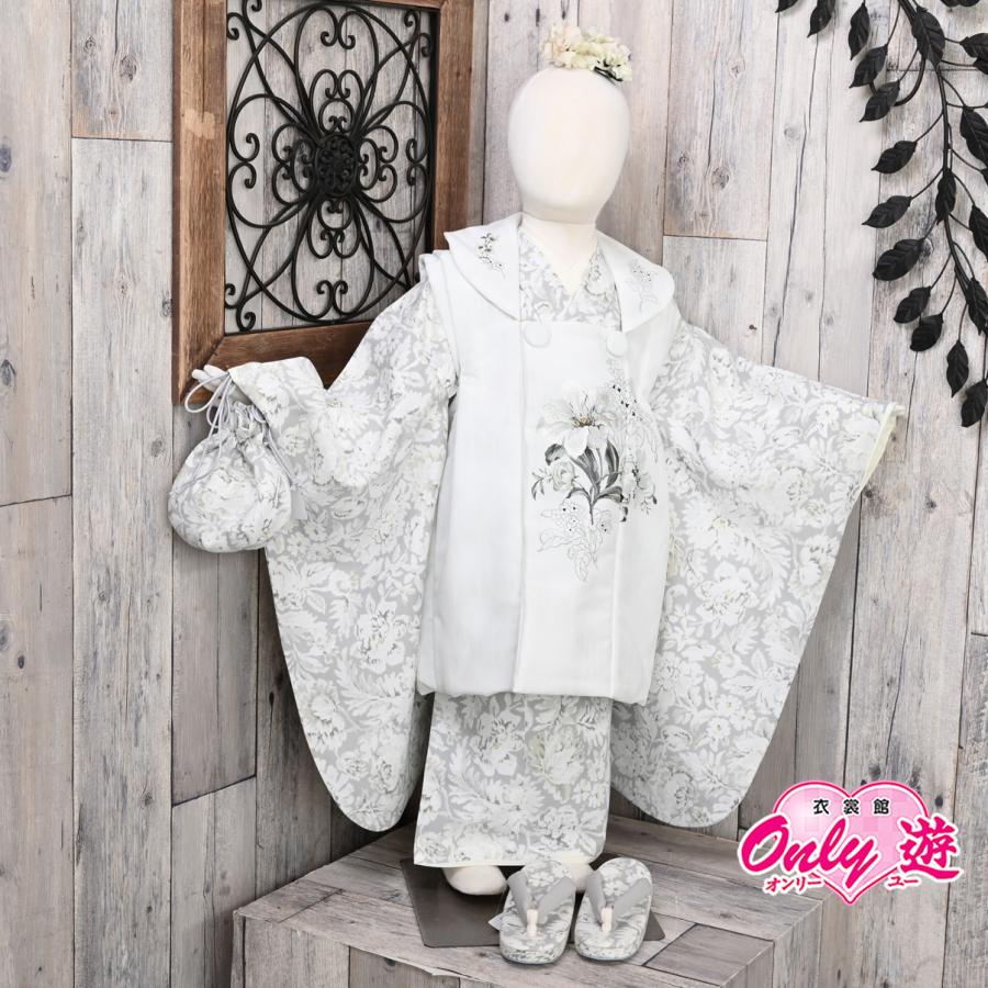 【新作】被布セット/JILL STUART/GF-2/ブランド/子供/ちびっこ/着物/長襦袢/七五三着物セット/3歳/和服/グレー | JILL STUART | 01
