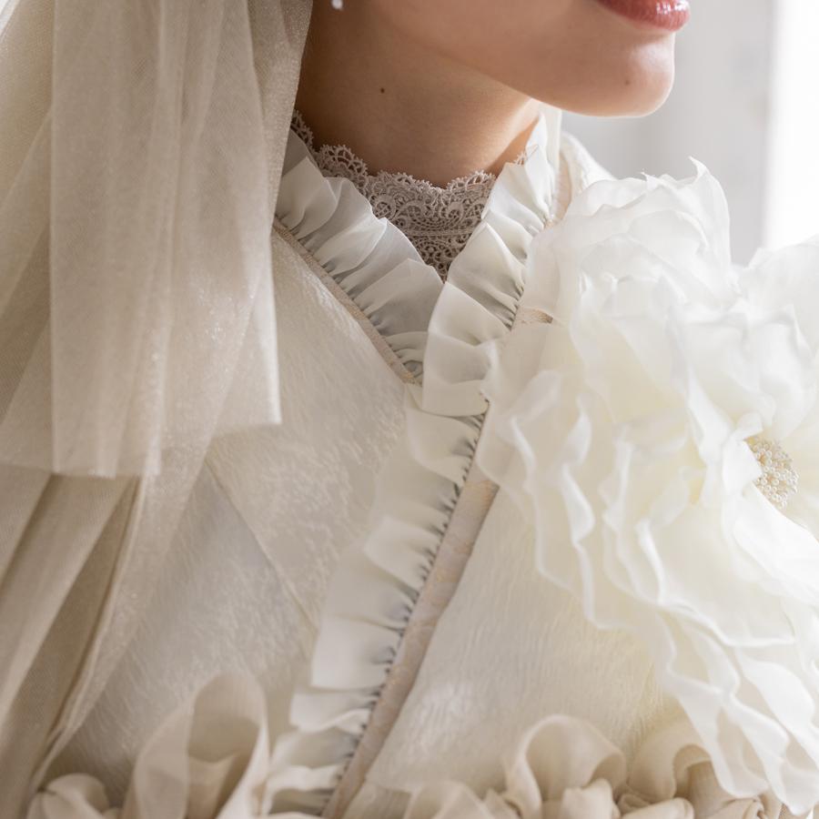 【新作】振袖フルセット/GF-65/ラフィネモカ/ローゼフルール/白/振袖/購入/ブランド/成人式/卒業式/結婚式/着物/フルセット |  | 07