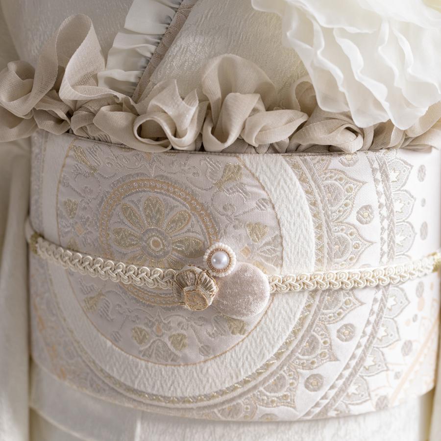 振袖 フルセット 白 セール】 仕立付き 正絹振袖 フルセット32点 白色 くすみ色 花柄