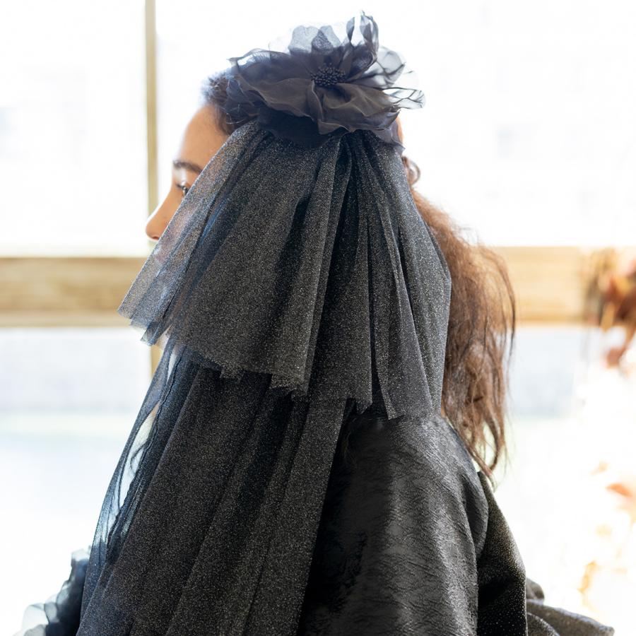 新作】振袖フルセット/GF-66/ラフィネモカ/ローゼフルール/黒/振袖