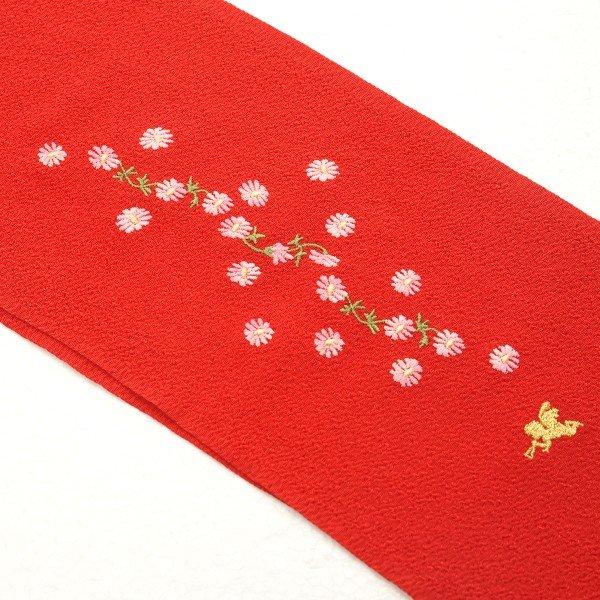 【激安】【在庫処分品】７歳用/刺繍半衿/松田聖子/長襦袢用衿/女の子用/赤/黒/NK-0900 | セイコマツダ | 02