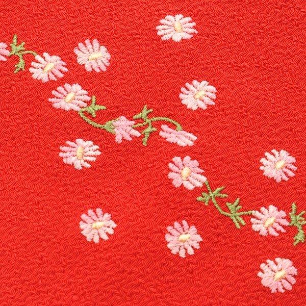 【激安】【在庫処分品】７歳用/刺繍半衿/松田聖子/長襦袢用衿/女の子用/赤/黒/NK-0900 | セイコマツダ | 03