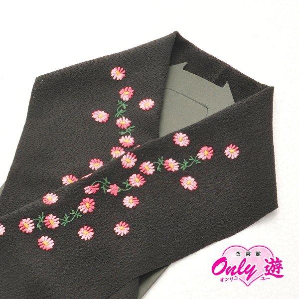 【激安】【在庫処分品】７歳用/刺繍半衿/松田聖子/長襦袢用衿/女の子用/赤/黒/NK-0900 | セイコマツダ | 05