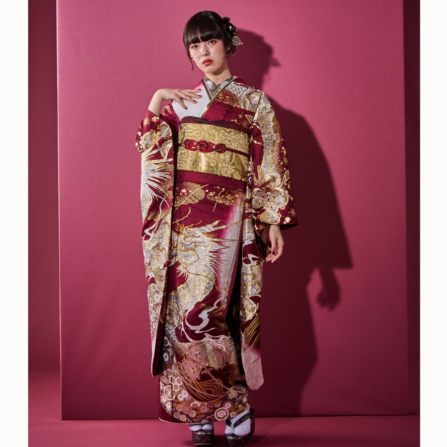 【最新作】お誂え付き振袖フルセット/購入/振袖/ブランド/プレミアムゴールド/No21063ハ/龍/オーダーメイド/結婚式/成人式/卒業式/着物/フルセット | 