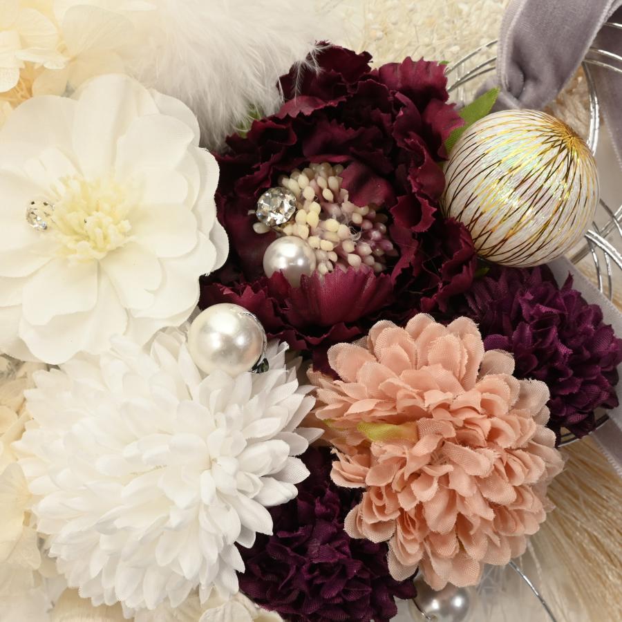 【最新作】髪飾り/オリジナル髪飾り/No210(SI6650)/安い/大きい/可愛い/おしゃれ/振袖/着物/女性用/ピオニー/マム/ベルベットリボン |  | 01