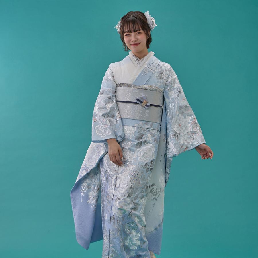 【最新作】お誂え付き振袖フルセット/購入/振袖/ブランド/桂由美/No25005E/オーダーメイド/結婚式/成人式/卒業式/着物/フルセット | YUMI KATSURA | 01