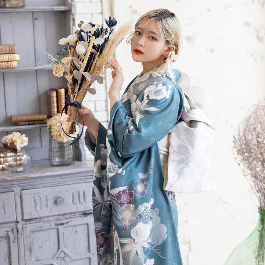 【新作】お誂え付き振袖フルセット/RF-31/ラフィネモカ/グレイシュ/ラグーン/振袖/購入/ブランド/成人式/卒業式/結婚式/着物/フルセット |  | 02