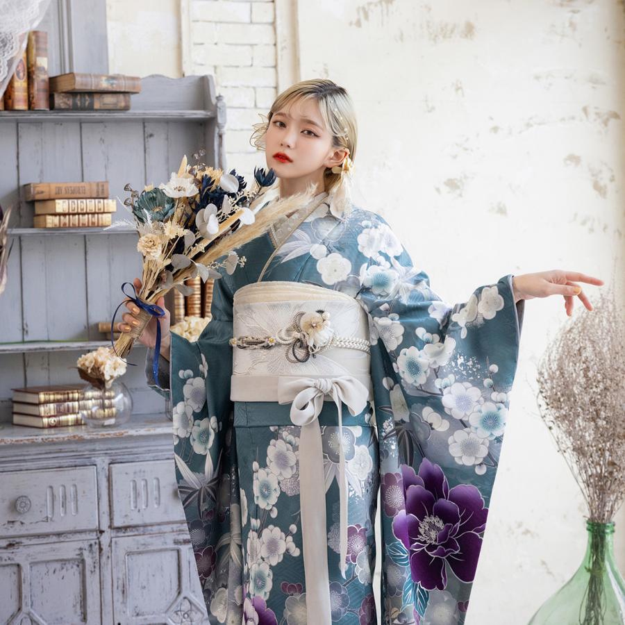 【新作】お誂え付き振袖フルセット/RF-31/ラフィネモカ/グレイシュ/ラグーン/振袖/購入/ブランド/成人式/卒業式/結婚式/着物/フルセット |  | 04