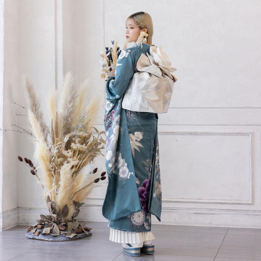 【新作】お誂え付き振袖フルセット/RF-31/ラフィネモカ/グレイシュ/ラグーン/振袖/購入/ブランド/成人式/卒業式/結婚式/着物/フルセット |  | 07