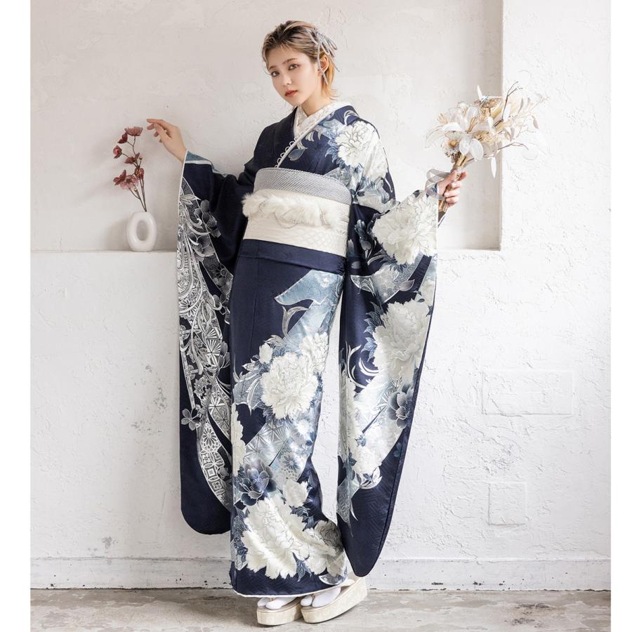 【新作】お誂え付き振袖フルセット/RF-32/ラフィネモカ/ロンドン/トワイライト/振袖/購入/ブランド/成人式/卒業式/結婚式/着物/フルセット | 