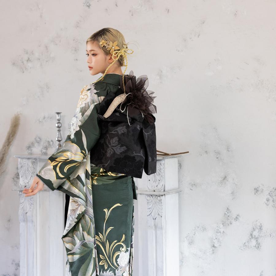 【新作】お誂え付き振袖フルセット/RF-35/ラフィネモカ/フィズ/エヴァーグリーン/振袖/購入/ブランド/成人式/卒業式/結婚式/着物/フルセット |  | 04