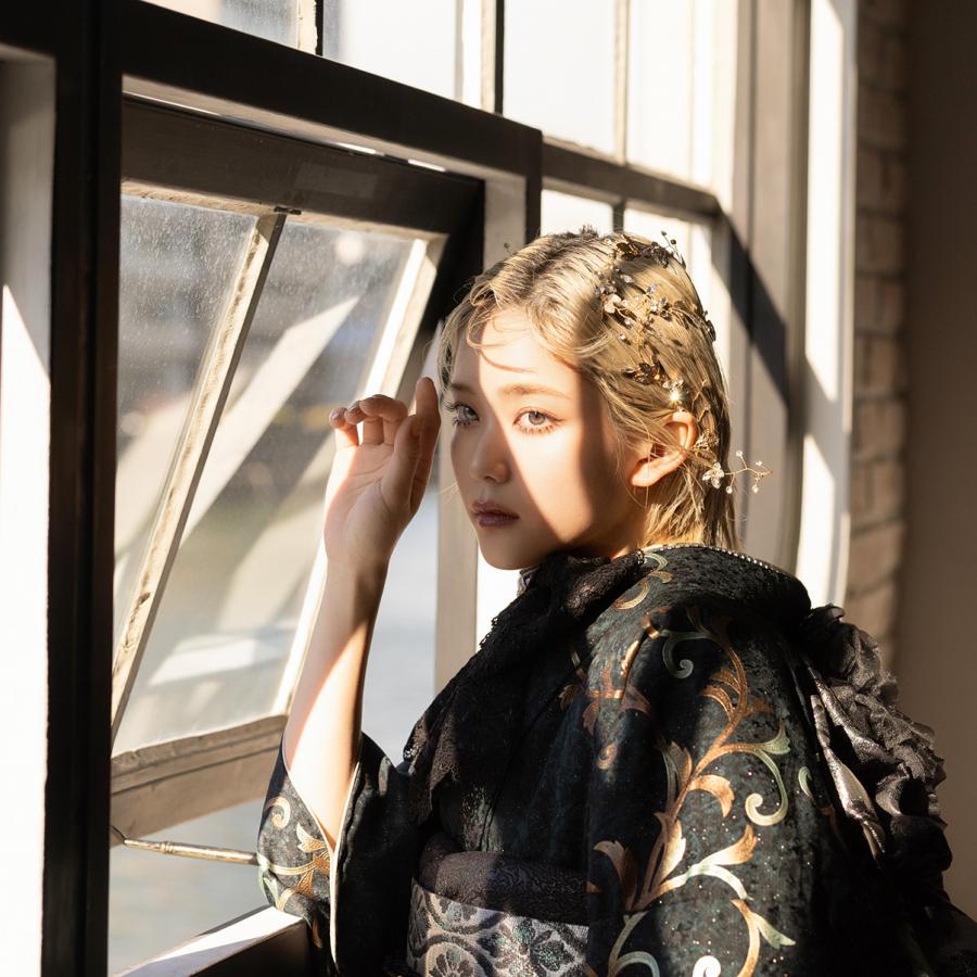 【新作】お誂え付き振袖フルセット/RF-37/ラフィネモカ/エキゾティカ/ブラックグリーン/振袖/購入/ブランド/成人式/卒業式/結婚式/着物/フルセット |  | 01