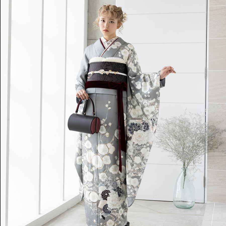 【最新作】お誂え付き振袖フルセット/RF-56/ラフィネモカ/プラチナヴィンテージ/購入/振袖/ブランド/成人式/卒業式/結婚式/着物/フルセット |  | 03
