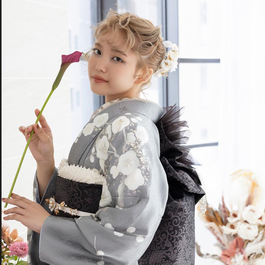 【最新作】お誂え付き振袖フルセット/RF-56/ラフィネモカ/プラチナヴィンテージ/購入/振袖/ブランド/成人式/卒業式/結婚式/着物/フルセット |  | 04