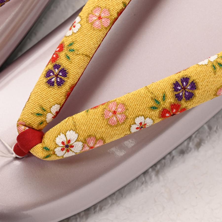 【激安】【在庫処分品】ウレタン草履/RF3050/草履/小紋/おしゃれ/からし/桜 |  | 01