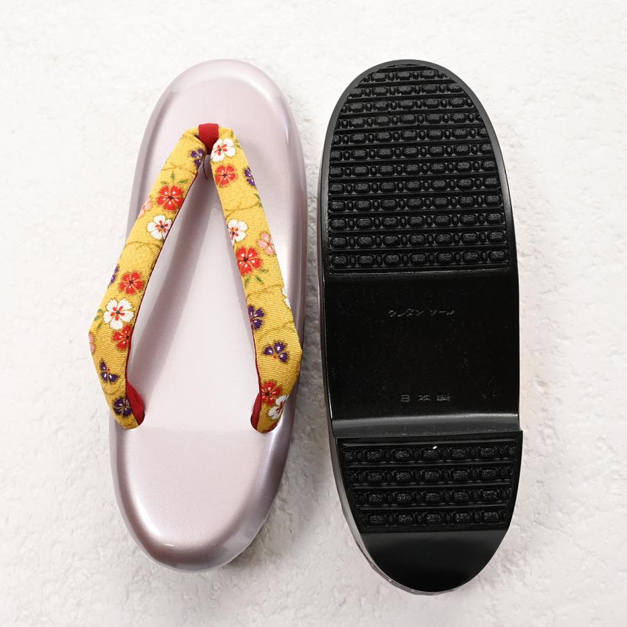 【激安】【在庫処分品】ウレタン草履/RF3050/草履/小紋/おしゃれ/からし/桜 |  | 02