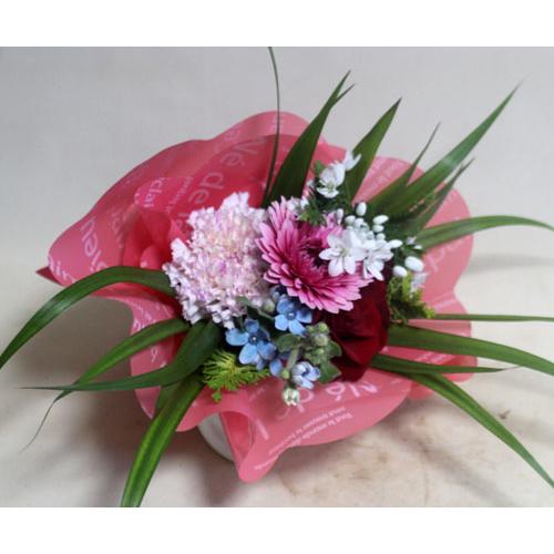 ミニ花束　N 2ヶからの ミニ花束 ミニブーケ 生花 ラウンドタイプ : スタジオHiro