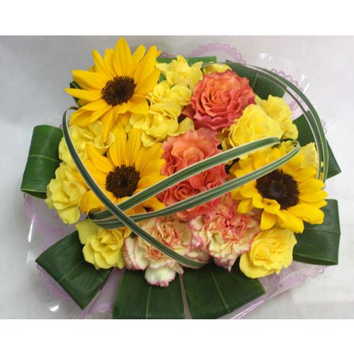 エターナル・サンフラワー 生花 アレンジメント 【地域限定送料無料】スタジオＨｉｒｏのフラワーギフト |  | 01