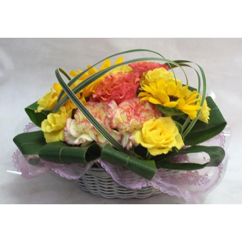 エターナル・サンフラワー 生花 アレンジメント 【地域限定送料無料】スタジオＨｉｒｏのフラワーギフト |  | 04