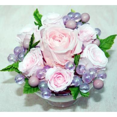 プリザーブドフラワー　マシュマロアレンジ268 | 