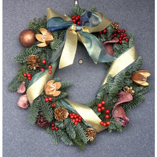 クリスマスリース 生花 リース クリスマス 裏白モミ オレゴン産もみのき モミノキ 樅ノ木 モミの木　ヒムロ杉【生花】【リース】 |  | 02