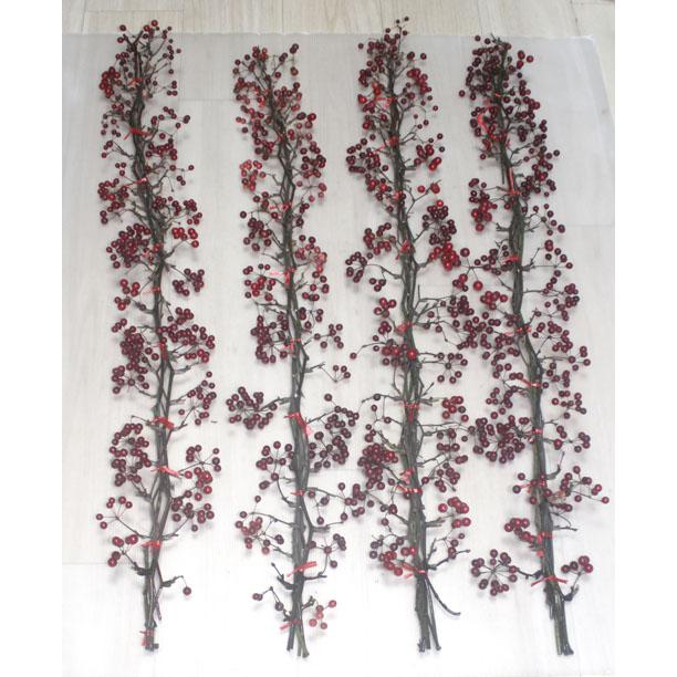 サンキライ 山帰来 切花 クリスマスリース 手作りキット 資材 生花 フラワーリ−ス　スワッグ |  | 02